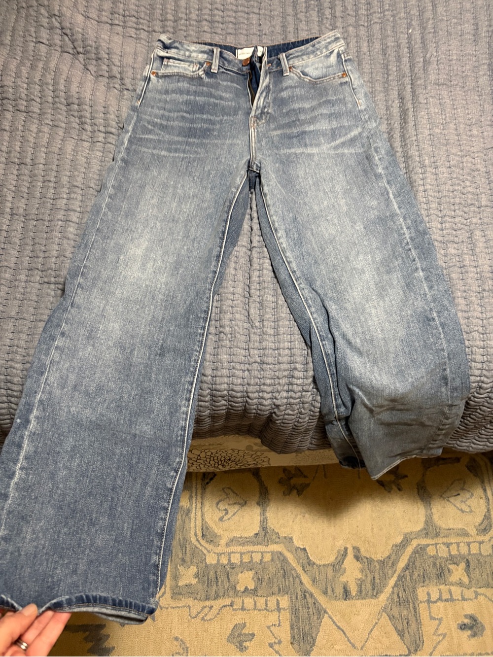 Articles Of Society Women's Flare Jeans in Light Blue Wash